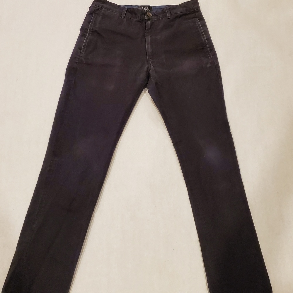 $150 Black APC Jeans Designer Chinos size 27